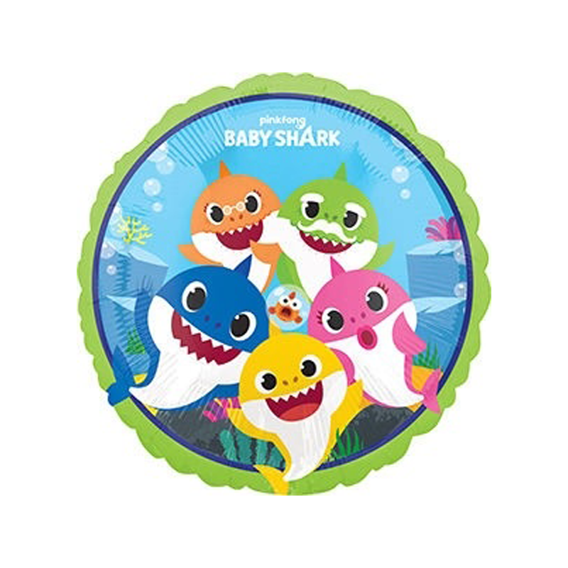 Baby Shark Family Balloon – 18 Inch Round