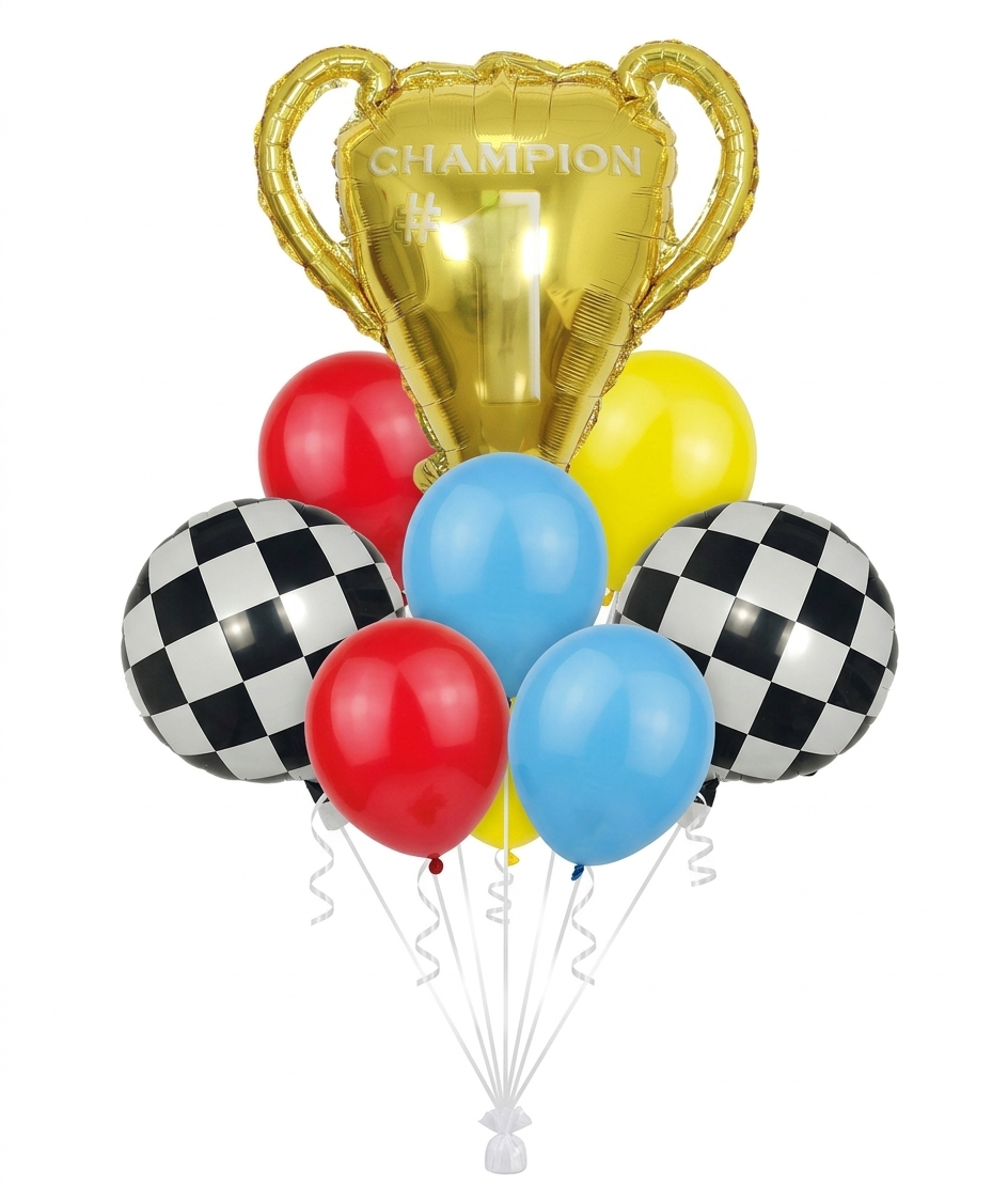 Champion Trophy Birthday Balloon Bouquet