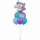 Purple Unicorn Birthday Balloon Bouquet