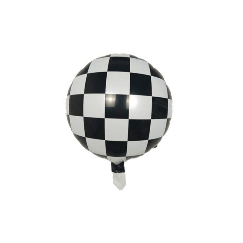 Checkered Racing Balloon
