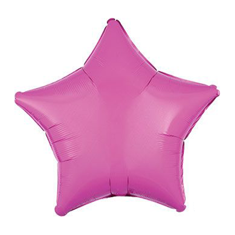 18 inch bright pink star balloon