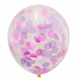 Pink and Purple Confetti Balloon - 18 inches