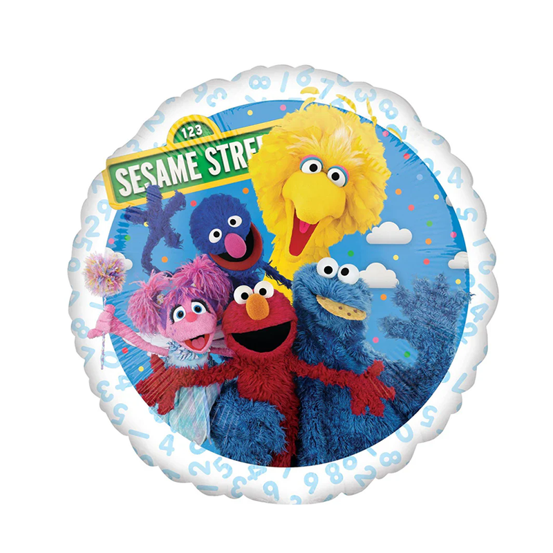 Sesame Street Round Foil Balloon – 18 Inches