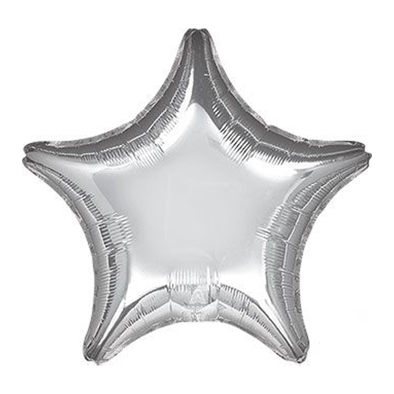 18 inch silver star balloon
