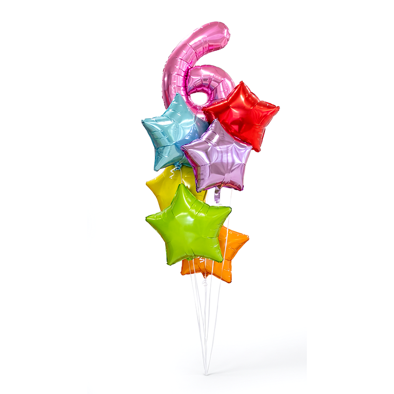 Rainbow Star Balloon Bouquet