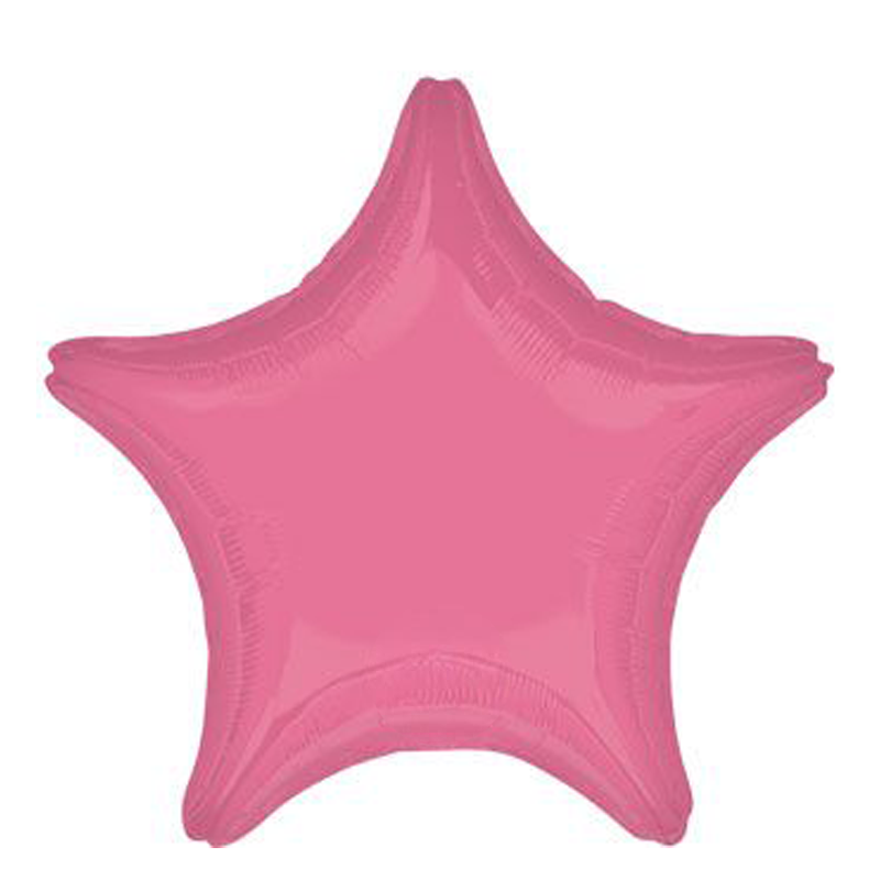 18 inch vibrant pink star balloon