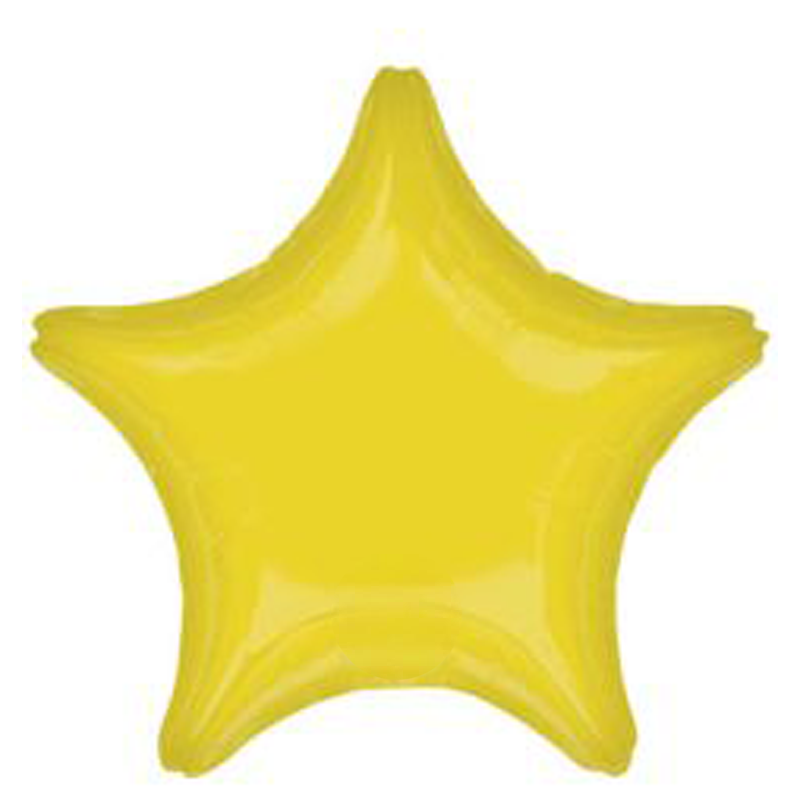 18 inch vibrant yellow star balloon