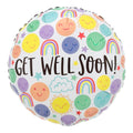 Get Well Soon rainbow and sunshine balloon