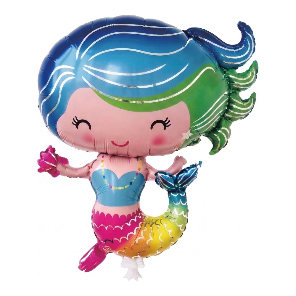 Mermaid balloon, 28 inches