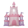 Pink princess castle foil balloon, 27 inches