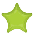 18 inch vibrant green star balloon